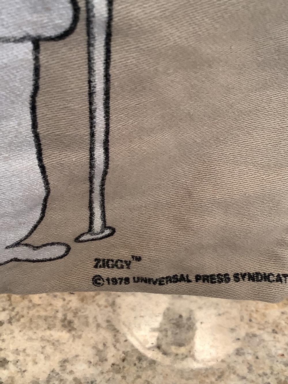 Ziggy Canvas Bathtub 1970’s Tote Bag - Beige/Tan Snap Close - Picture 2 of 9